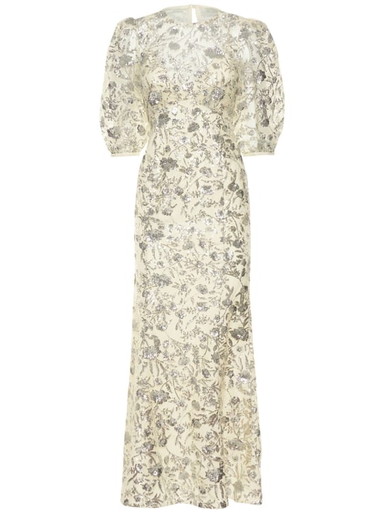Self-portrait - Vestido midi con lentejuelas