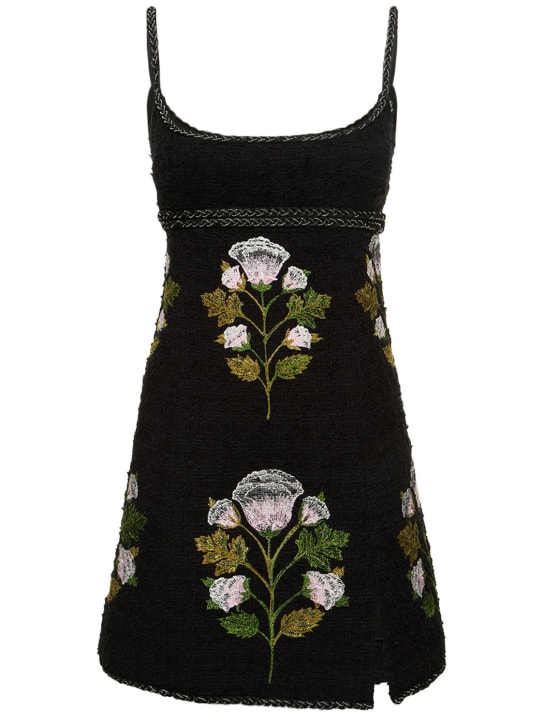 Giambattista Valli: Robe courte en bouclé brodé