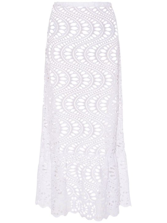 Giambattista Valli: Falda midi de macramé