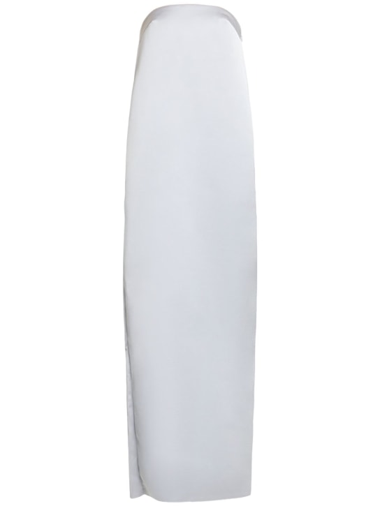 16arlington: Robe longue sans bretelles en satin Blaise