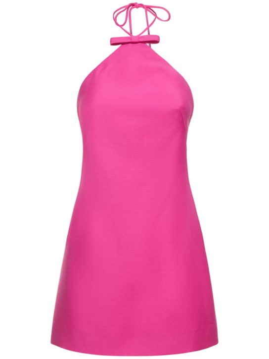 Valentino - Crepe couture halter neck mini dress