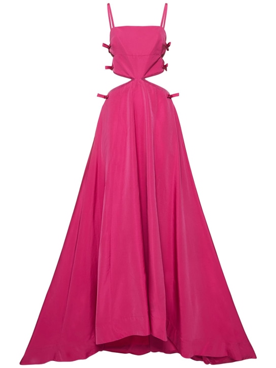 Valentino - Micro faille bow cutout gown