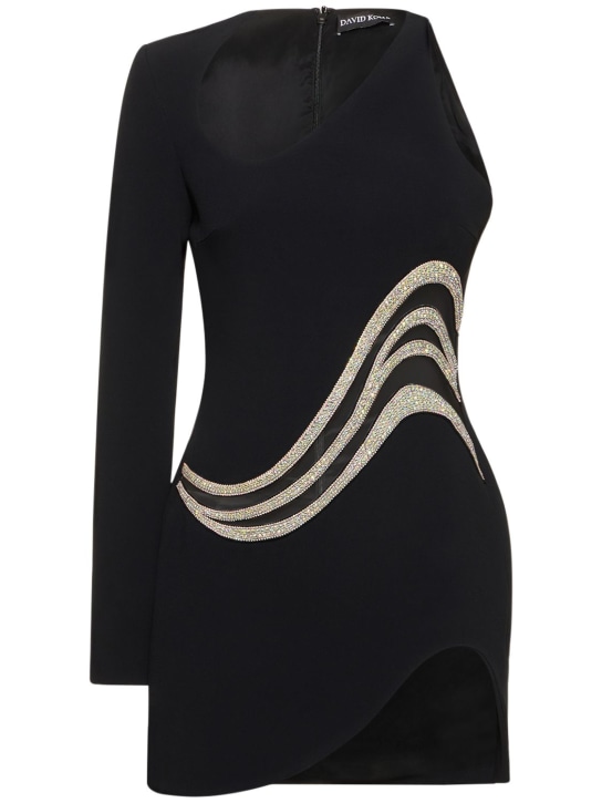 David Koma - Robe courte en cady embelli