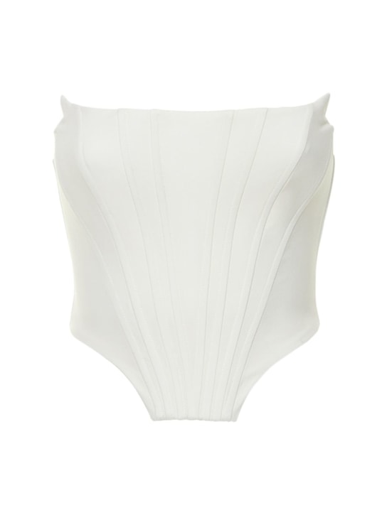 Giuseppe Di Morabito: Double twisted wool corset top
