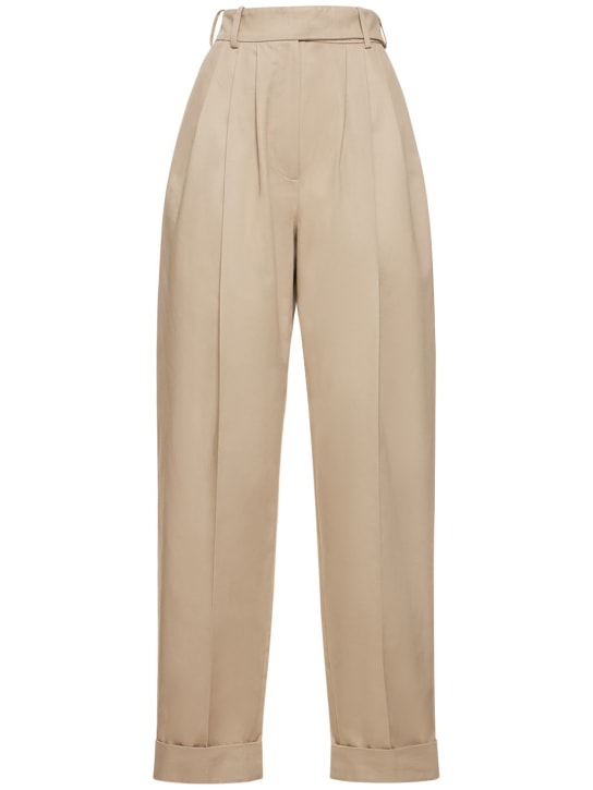 Alexandre Vauthier - Gerade Hose aus Twill mit hohem Bund