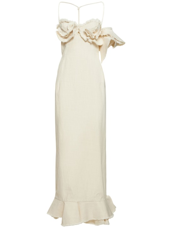 Jacquemus - Robe longue en crêpe La Robe Artichaut