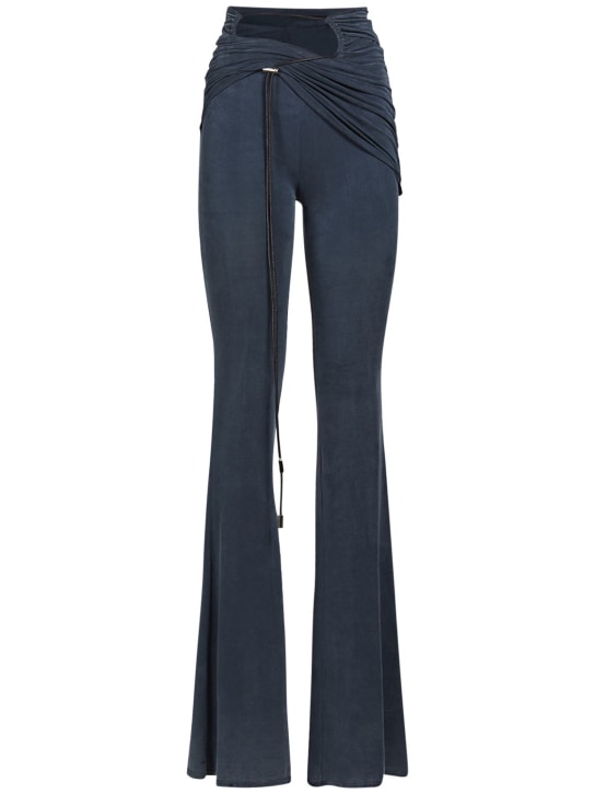 Jacquemus: Le Pantalon Espelho cupro wide pants