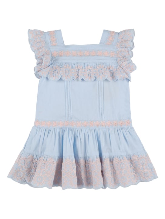 Stella McCartney Kids: KLEID AUS BIO-BAUMWOLLE MIT STICKEREI