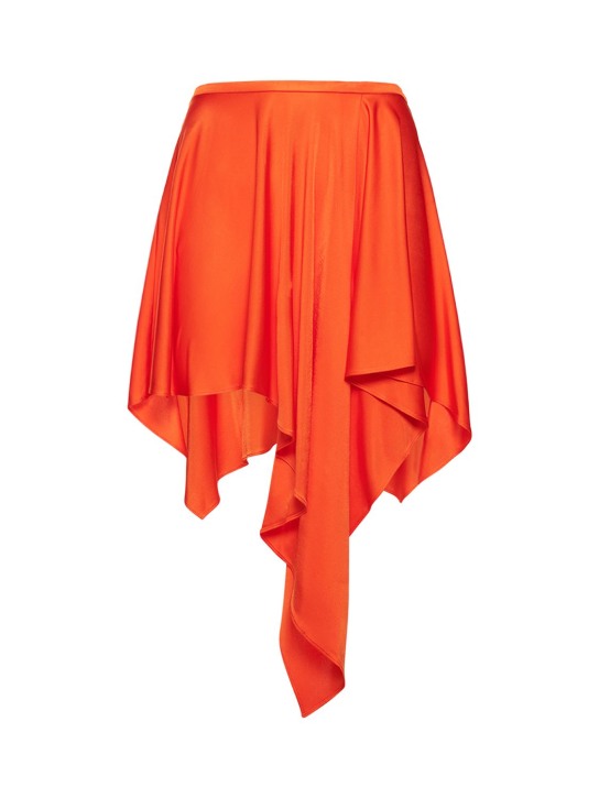 Stella McCartney - Minigonna in raso di viscosa fluido