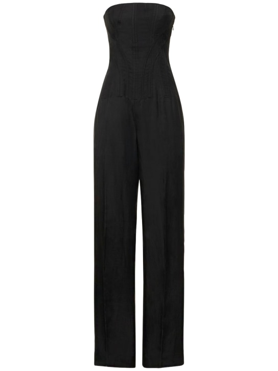 Stella McCartney - Tuta in crepe con corsetto