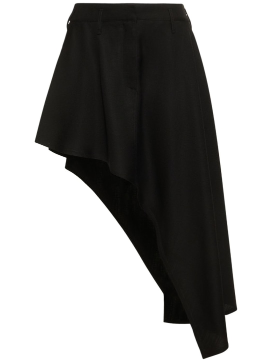 Stella McCartney - Gonna midi asimmetrica in crepe di viscosa