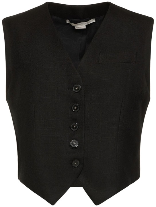 Stella McCartney - Gilet sartoriale in tela di viscosa