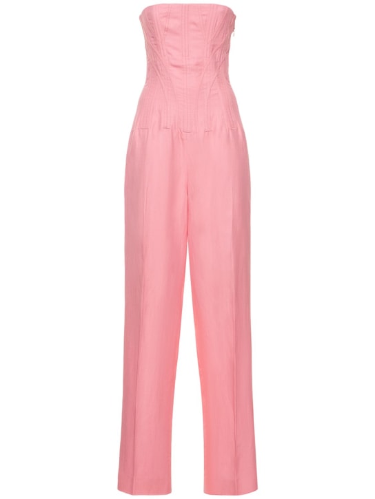 Stella McCartney - Tuta in crepe con corsetto