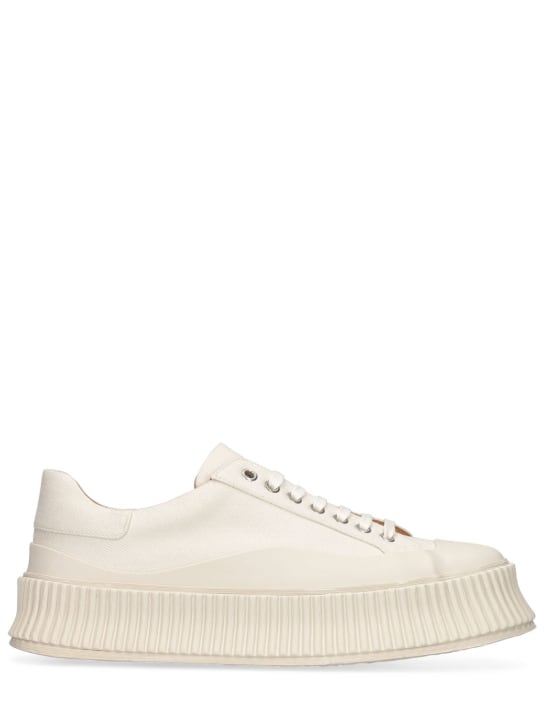 Jil Sander - Sneakers en toile vulcanisée 40 mm