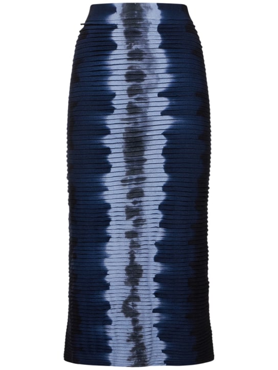 ALTUZARRA - Mosiya pleated tie dye jersey long skirt