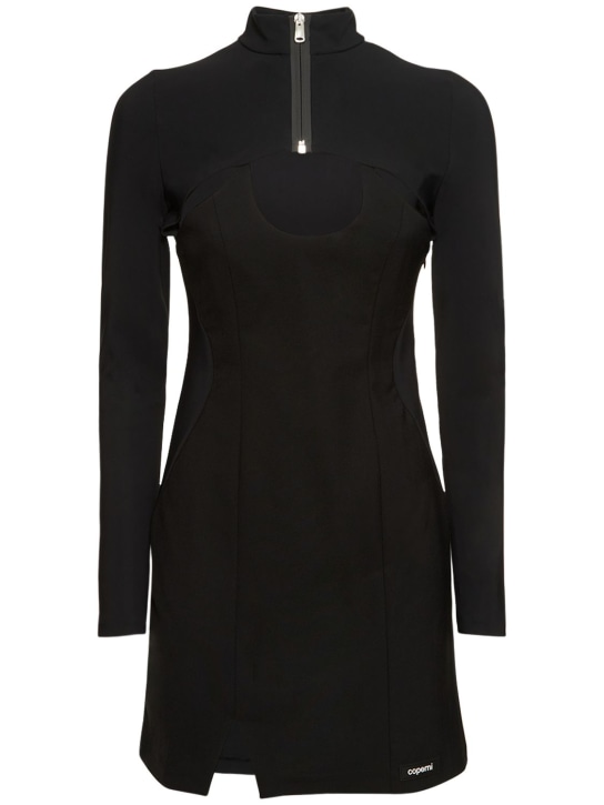 Coperni - Vestido corto de jersey y lana
