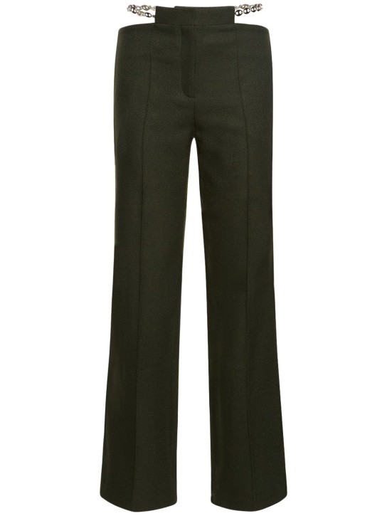 Aya Muse: Pomo nylon pants w/chains