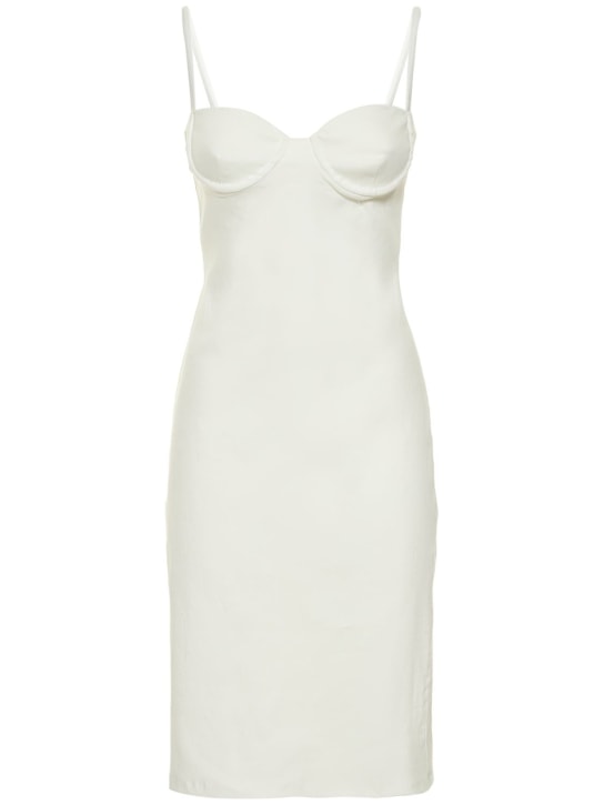 Anemos: Balconette stretch linen blend dress