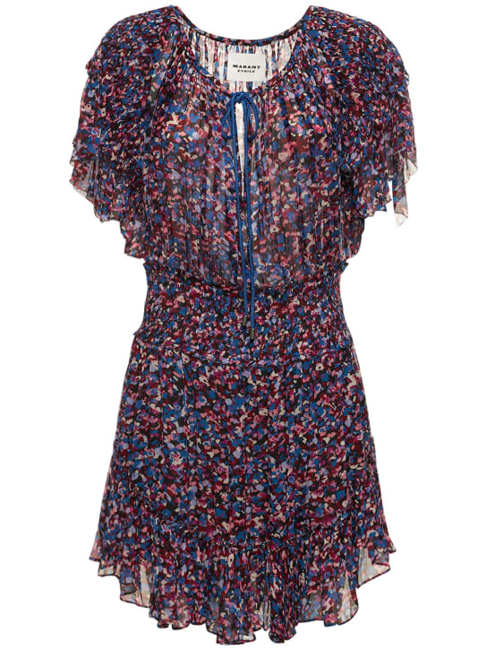 Marant Etoile: Florise printed chiffon midi dress