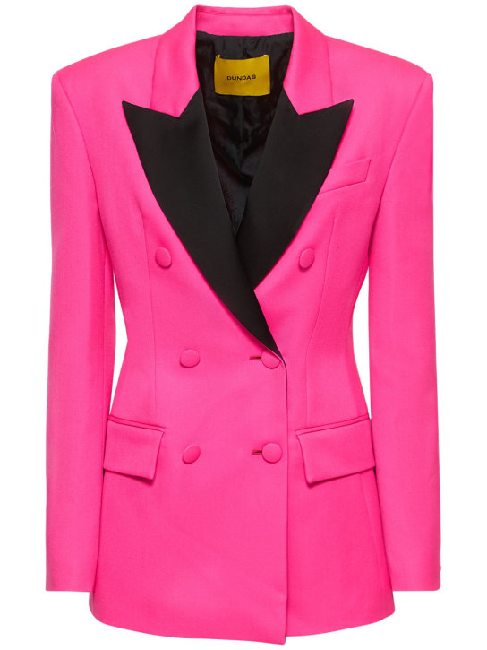 Dundas: Chaqueta de esmoquin de lana y satén