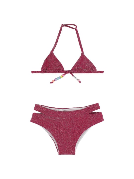 Monnalisa - Lurex bikini w/ appliqués