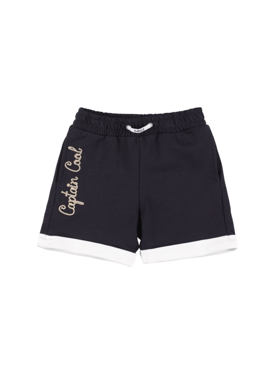 Monnalisa - Short en molleton de coton brodé