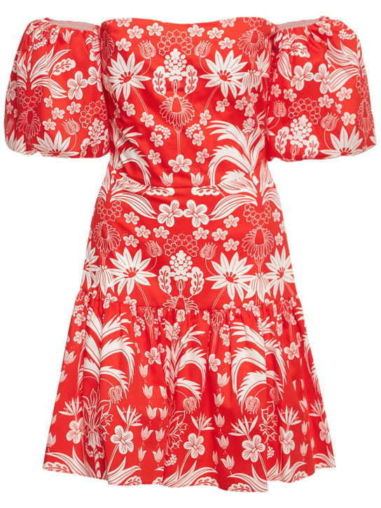 Borgo De Nor: Robe courte en coton imprimé Ziggy