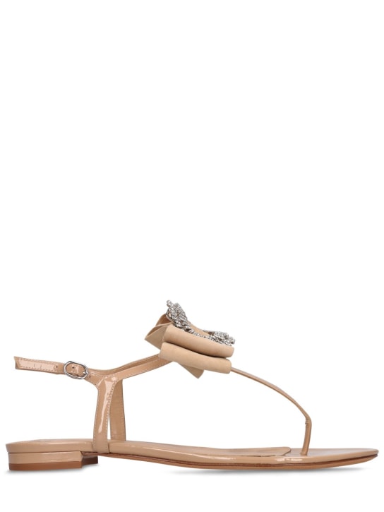 Alexandre Birman - Sandali Maddie in vernice e camoscio 10mm