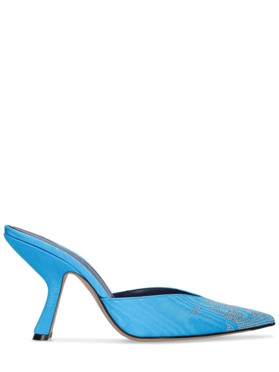 IINDACO - 95mm hohe Mules aus Satin „Carmen“