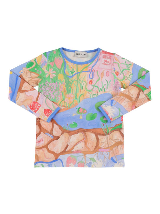 HELMSTEDT - All over print cotton jersey t-shirt