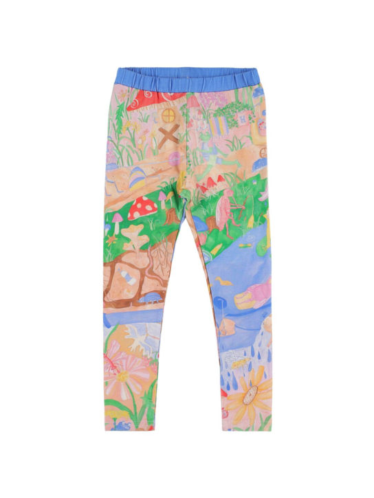 HELMSTEDT: Leggings in jersey di cotone stampato
