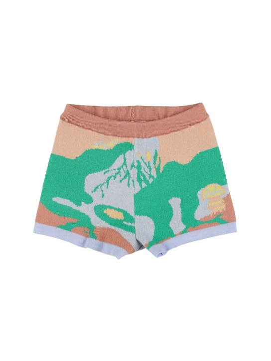 HELMSTEDT - Shorts in maglia di misto viscosa jacquard