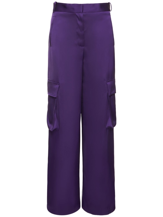 Versace - Pantalon cargo ample en duchesse