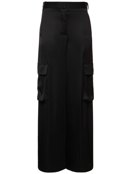 Versace: Pantalon cargo ample en duchesse