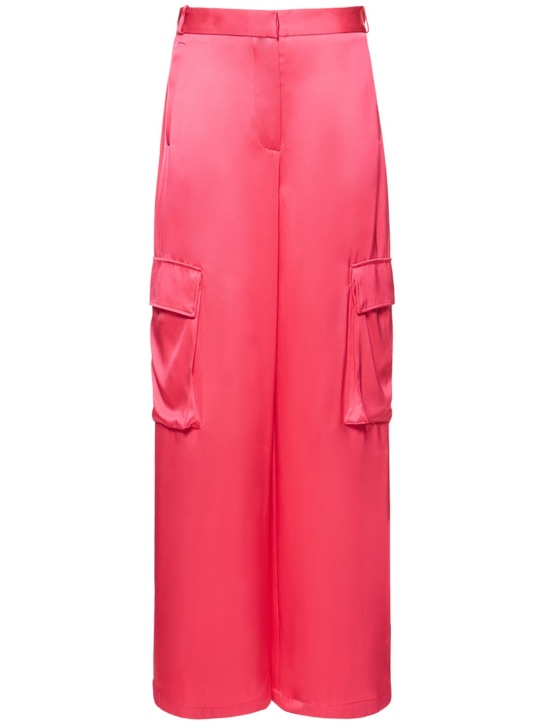 Versace: Pantalon cargo ample en duchesse