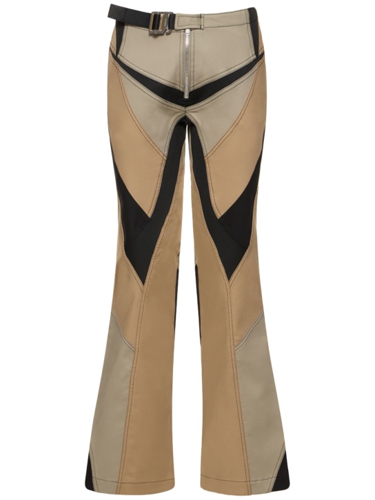 Dion Lee: Pantalon droit en patchwork avec ceinture