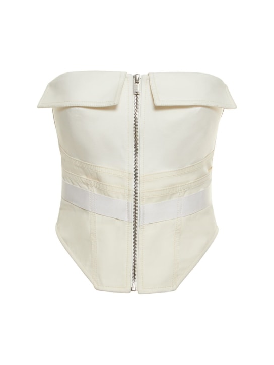 Dion Lee - Top corsetto in tela con zip