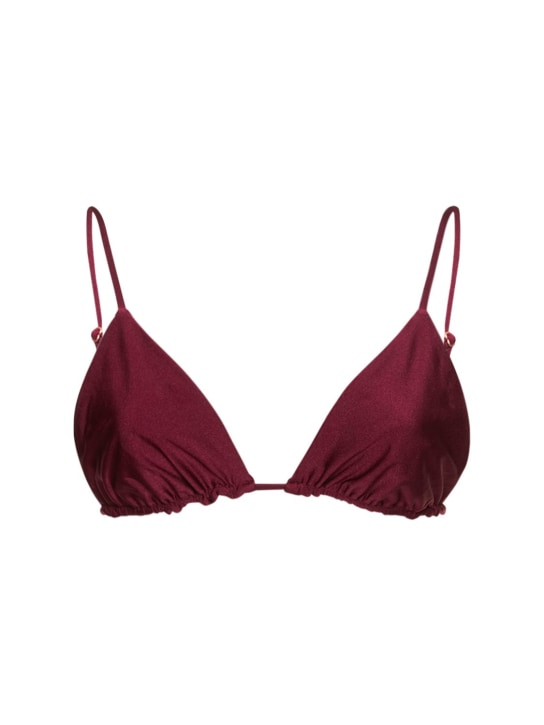 Johanna Ortiz - Haut de bikini triangle Palmarin