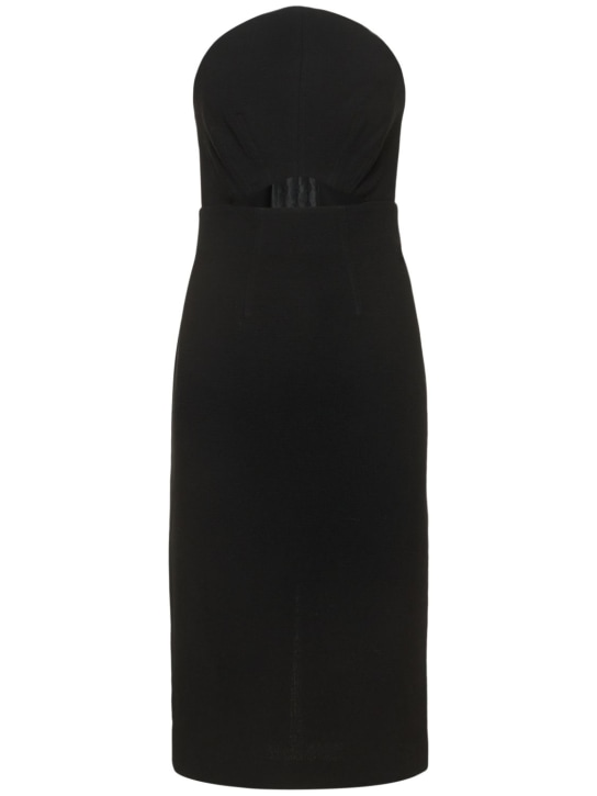 Roland Mouret: Vestito midi in crepe di lana