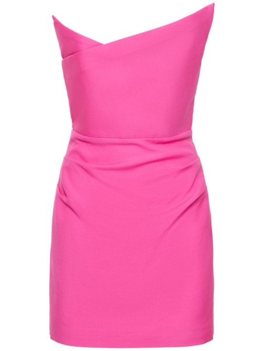 Roland Mouret - Asymmetric wool & silk mini dress