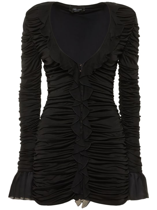 Blumarine - Minikleid aus Jersey und Chiffon