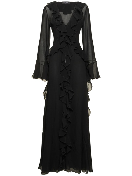 Blumarine - LANGES KLEID AUS BAUMWOLL/SEIDENGEORGETTE
