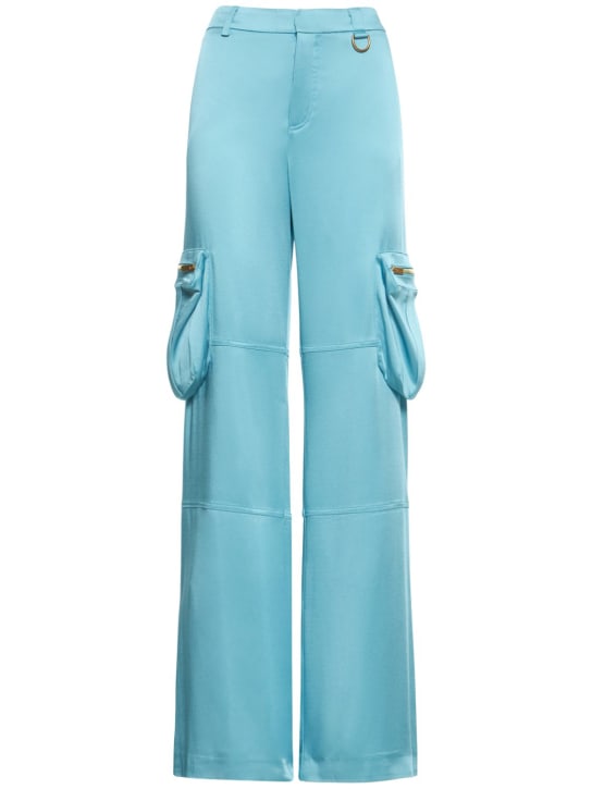 Blumarine - Weite Cargo-Hose aus Satin