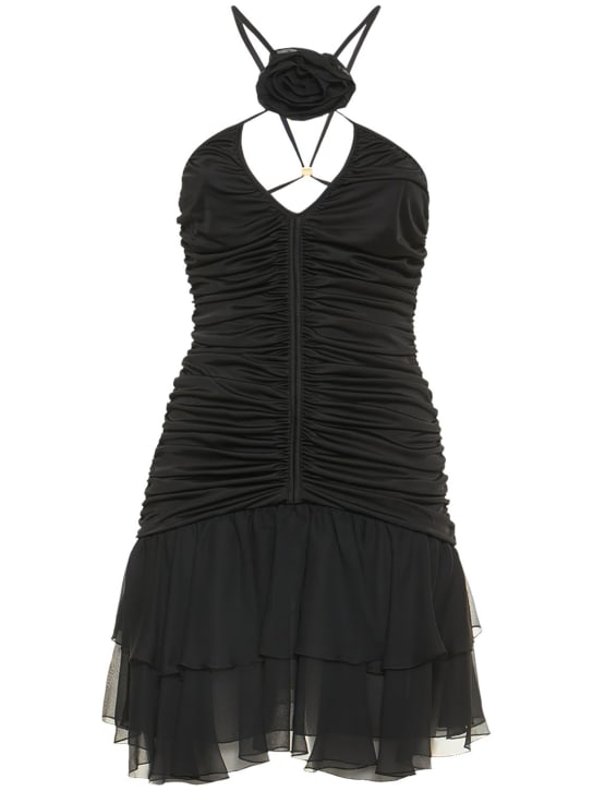 Blumarine - Minikleid aus Chiffon und Jersey