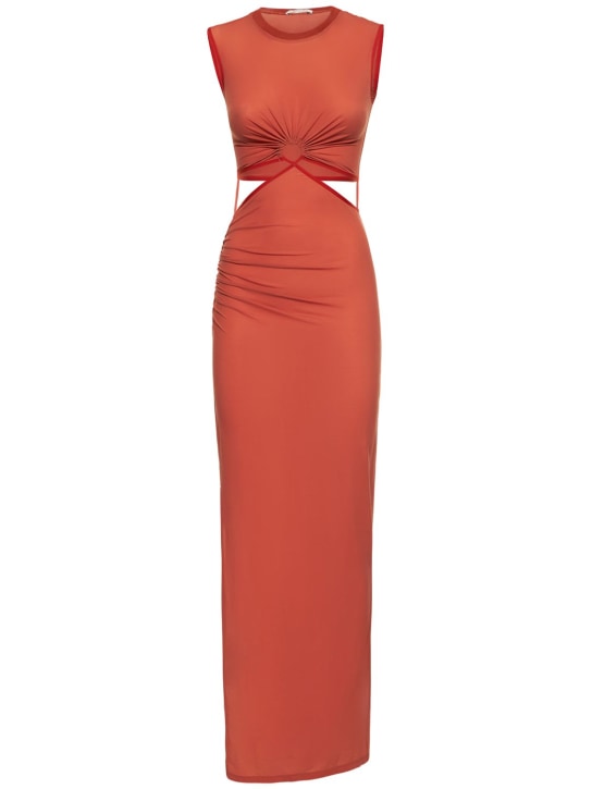 Nensi Dojaka - Cupro jersey cutout long dress