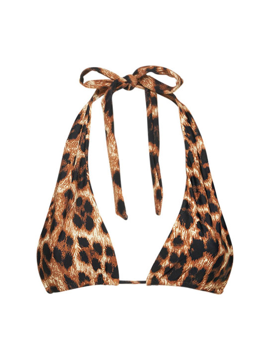 Miaou - Haut de bikini triangle imprimé Bali