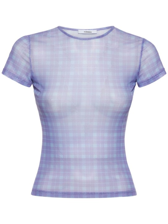 Miaou - T-Shirt aus Mesh mit Druck