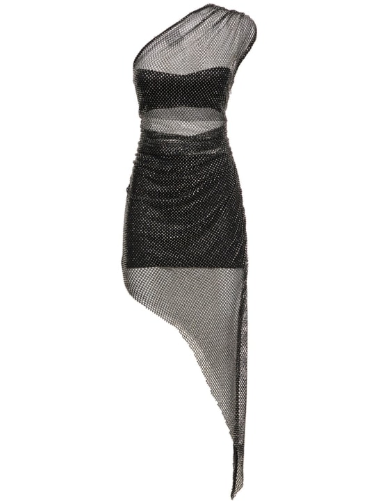 Embellished stretch jersey midi dress