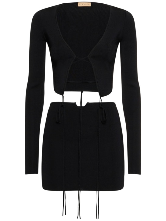 Aya Muse: LVR Exclusive - Robe courte en viscose Cibari