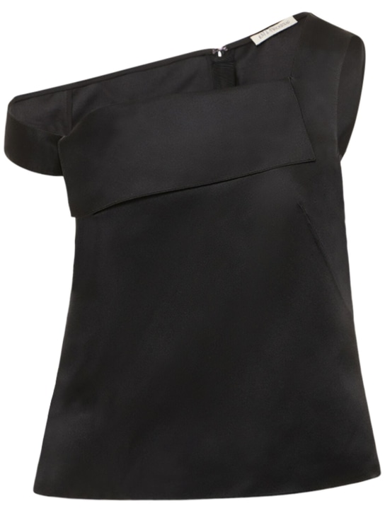 Emilia Wickstead - Double satin one shoulder top
